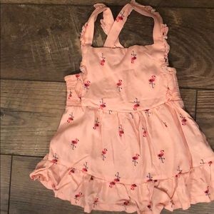 Cat and Jack flamingo print shirt